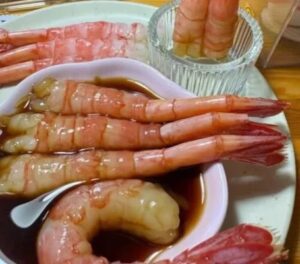 Click to view full screen Langostinos Árticos Dulces de Primera Calidad para Sashimi photo review