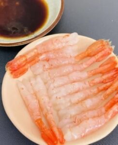 Click to view full screen Langostinos Árticos Dulces de Primera Calidad para Sashimi photo review