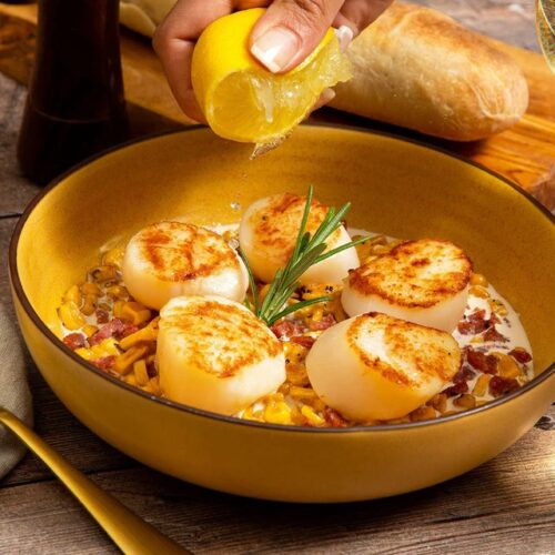 Paquete de 10 Vieiras Jumbos del Día (Secas)