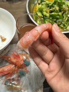 Langostinos Árticos Dulces de Primera Calidad para Sashimi photo review